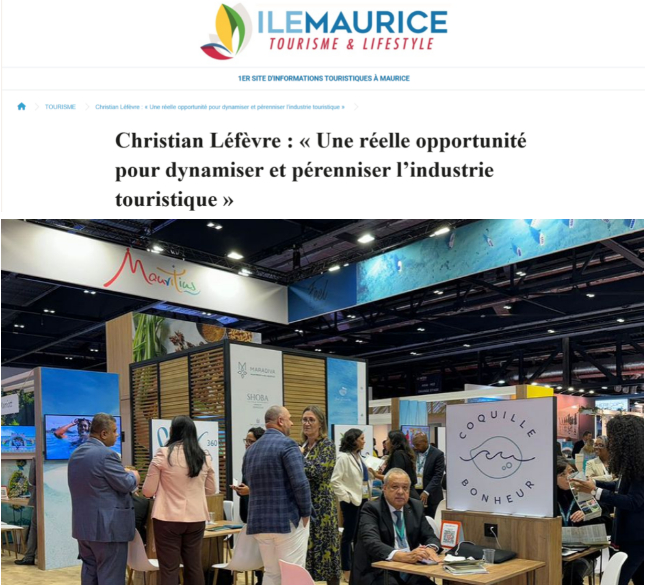 Christian Léfèvre:  A Real Opportunity to Energize and Sustain the Tourism Industry